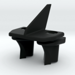 XB2 front wing mount (Black)